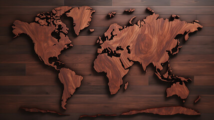 grunge map of the world