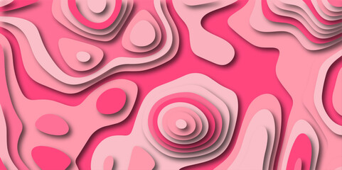 Abstract light pink colorful paper cut background design .Abstract vector seamless pattern with shadows Trendy multicolor contemporary design for prints, flyers, banners brochures ,invitations,covers.