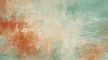 Aqua and Coral Abstract Textured Background