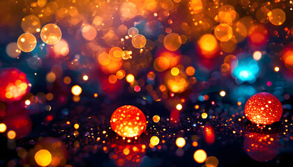 Molten glowing abstract lava blobs