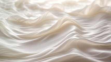 Obraz premium beautiful wave white silk abstract background