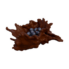 Realistic 3D render of Blue Grape best for commercial and Design purpose