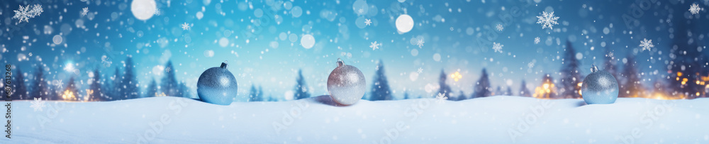 Poster abstract background with christmas theme, web site header or footer template