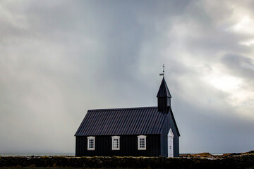 The black church of Budir Iceland