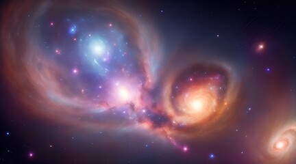 Galaxy in space