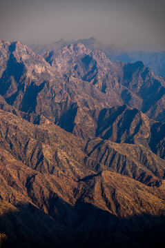 The Asir Mountains from the Habala (Al-Habalah) viewpoint, one of the most popular travel destination in Saudi Arabia.