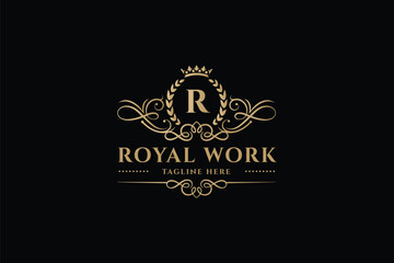 Royal Hotel Letter R Logo
