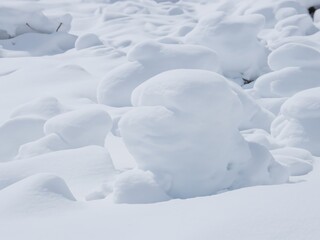 Obraz premium a pile of white clean snow