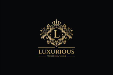 Luxurious Royal Letter L Logo
