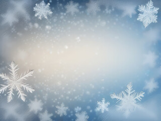 New Year illustration, winter backdrop, frozen window and stitches, place for text.