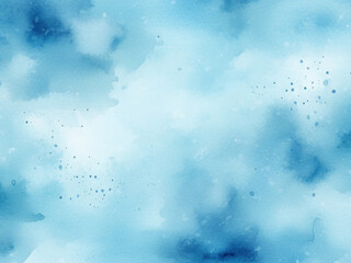 Watercolor background, sky, snow or water texture. Backdrop for design.
