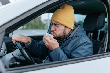 City Commute Sneezes Chauffeur's Struggle with Seasonal Flu