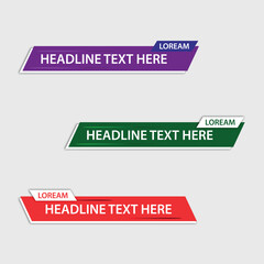 lower third vector design background texture banner template with tv bars for news and sport channels
