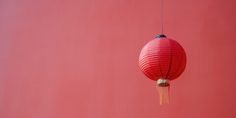 Obraz premium Chinese lantern traditional Asian style. Festive background for Lunar New Year. Lantern Festival