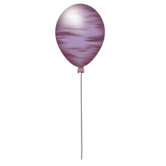 Balloons in various colors for decorating worksheets or presentation slides.