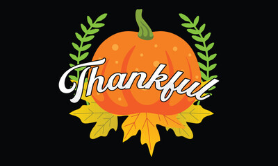 Thanks Giving T-shirt Design Vector Template