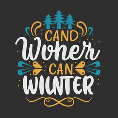 Winter hoodie design, text design, typography t-shirt design, black hoodie design, vector illustration