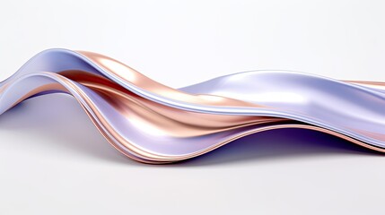 3d lavender and copper swirling wavy background
