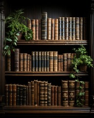 Literary Classics Adorn the Antique Library