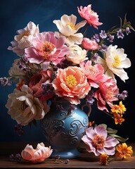 Floral Splendor in a Classic Vase