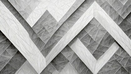 white background paper with gray textured abstract pattern of geometric angles and lines in diamond block shapes