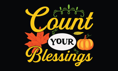 Thanks Giving T-shirt Design Vector Template