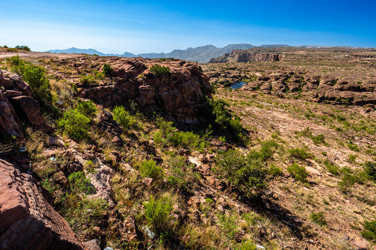 The Asir Mountains from the Habala (Al-Habalah) viewpoint, one of the most popular travel destination in Saudi Arabia.