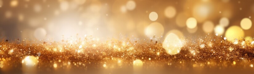 Christmas light background. Holiday glowing backdrop. Defocused Background With Blinking Stars. Blurred Bokeh.