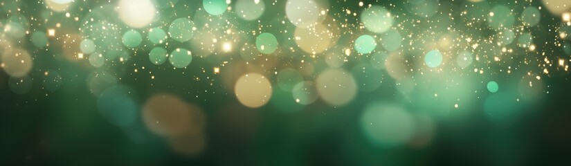 Christmas light background. Holiday glowing backdrop. Defocused Background With Blinking Stars. Blurred Bokeh.