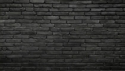 Obraz premium the black wall surface uses a lot of bricks or old black brick wall abstract pattern put together beautifully dark background