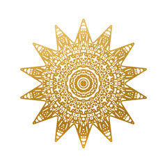 Gold Star on white background