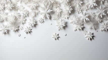 Snowflakes textures background white color
