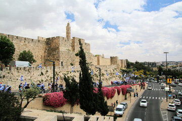 A view of the Jerusalem walls