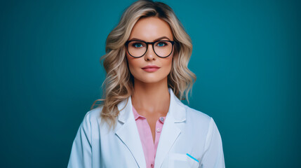 beautiful young woman doctor or nurse headshot portrait, healthcare, hospital, success, career, diversity in the workplace, woman working, woman empowerment