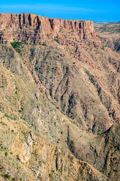 The Asir Mountains from the Habala (Al-Habalah) viewpoint, one of the most popular travel destination in Saudi Arabia.
