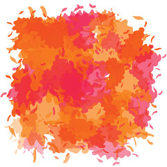 Abstract  watercolor on white background.The color splashing in the paper.It is a hand drawn.