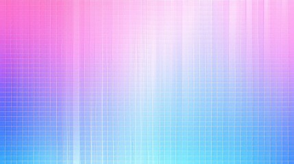 A captivating holographic backdrop featuring glitch errors with a pastel-colored gradient blend of pink and blue hues amidst visual noise displayed on a scratched screen.