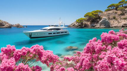 Obraz premium Idyllic Greek island at late spring early summer