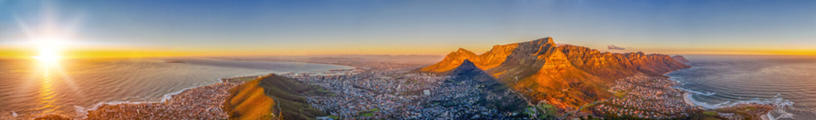 Cape Town aerial view - obrazy, fototapety, plakaty