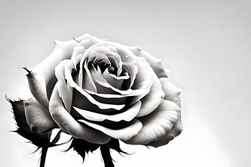 Black & white roze