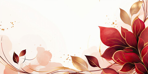Abstract Crimson background. VIP Invitation, wedding and celebration card.