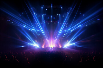 light illustration at stage