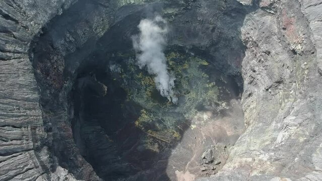 Mt.Bromo crater.