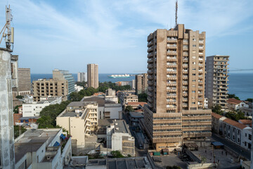 immeubles dans le centre ville de Dakar au Sénégal en Afrique occidentale