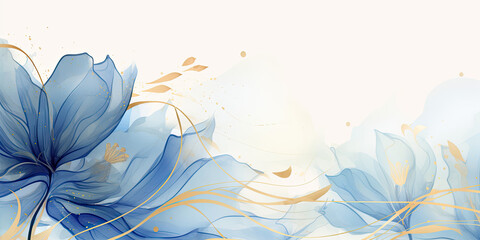 Fototapeta na wymiar Abstract Blue background. VIP Invitation, wedding and celebration card.