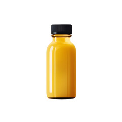 Bottle of orange juice isolated on png background