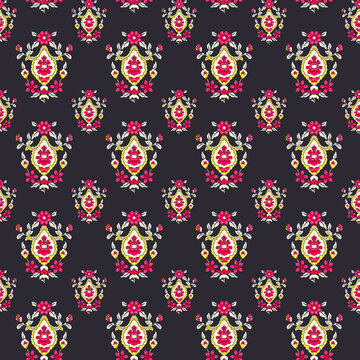 beautiful and colorful seamless pattern illustration all over repeat design for digital and textile 

