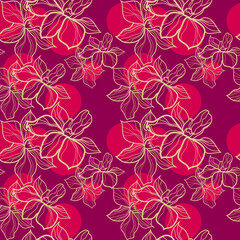 beautiful and colorful seamless pattern illustration all over repeat design for digital and textile 
