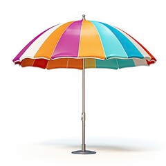 Fashionable Sunshade Providing Moist Protection From the Rain on the Coastal Beach