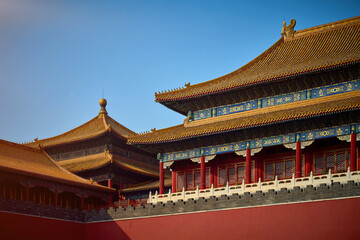 Fototapeta na wymiar beautiful traditional Chinese urban architecture